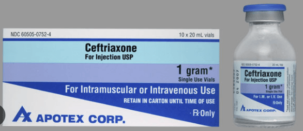 Ceftriaxone 1g Injection (Single Vial)