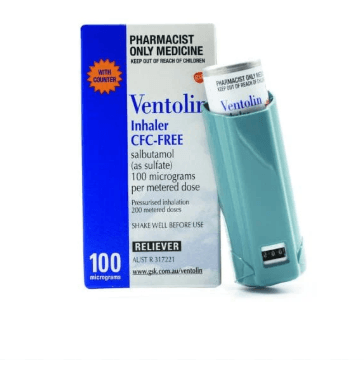Ventolin Inhaler (Salbutamol 100mcg)